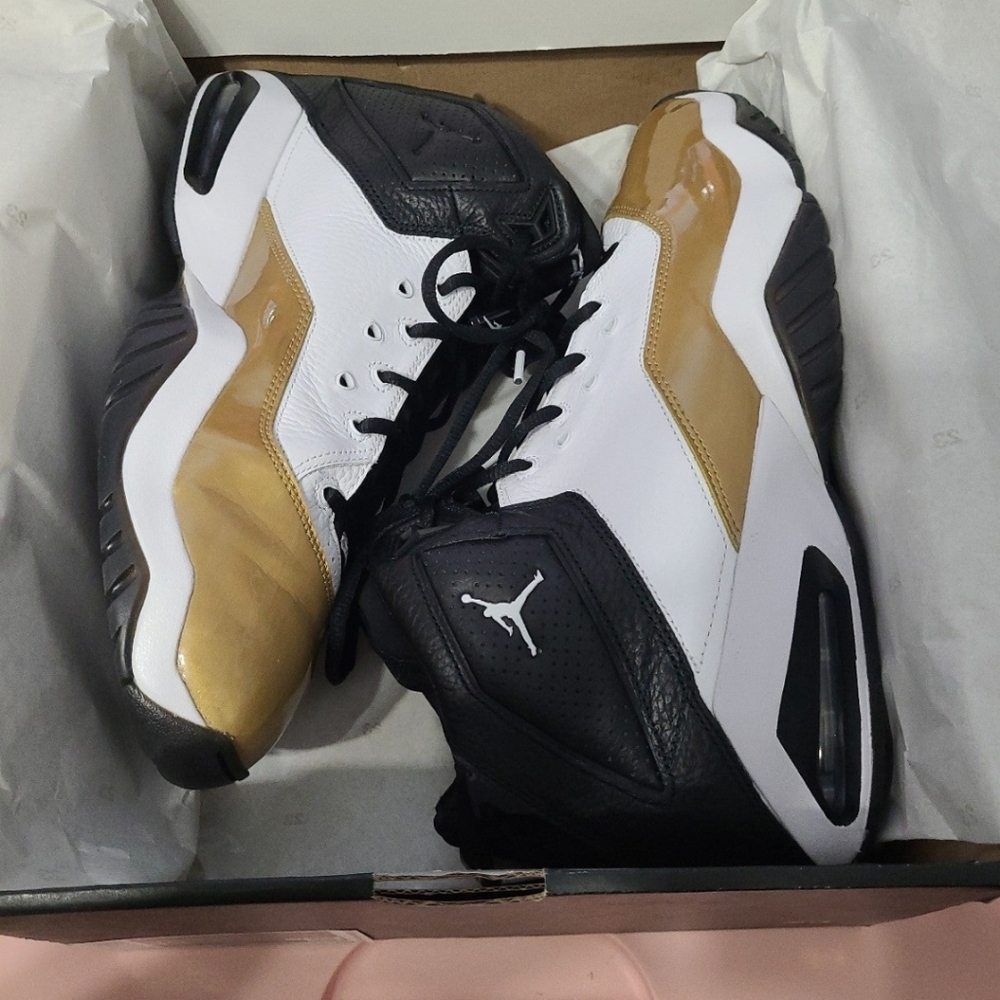 Jordan B'Loyal White Black & Gold